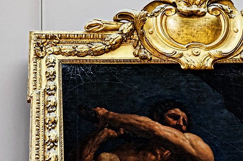 pânză de păianjen pe pictura Hercule, Guido Reni pânză de păianjen pe pictura Hercule, Guido Reni