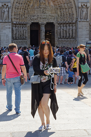 selfie la Notre-Dame selfie la Notre-Dame