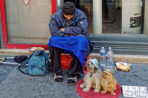 cerșetor în Paris cerșetor în Paris